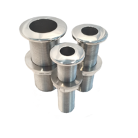 Thruhull Skin Fitting Long Reach SS2205 BSP (Body and Nut)