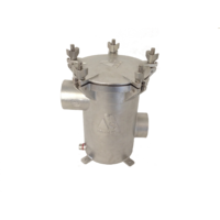 BSP Thread Side In/Side Out Strainer with Solid Lid