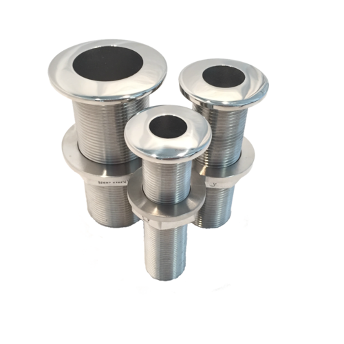 Thruhull Skin Fitting Long Reach SS2205 BSP (Body and Nut) [Size: 20mm]