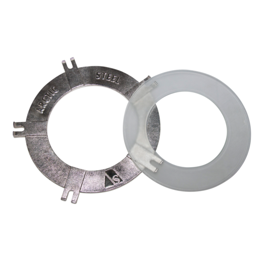 Clear Lid Kit - Retaining Ring and Poly Disc [Size: 1-1.5 inches]
