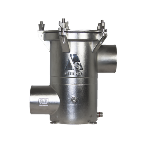 BSP Thread Side In/Side Out Strainer with Clear Lid [Size:1 inch]