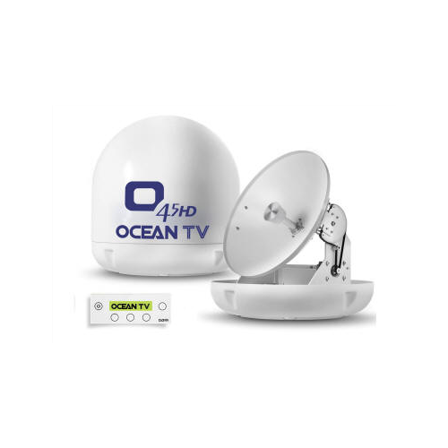 OCEAN TV Marine Satellite Antenna 45cm White