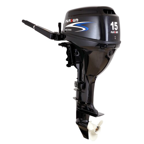 15HP PARSUN OUTBOARD MOTOR Long Shaft-Electric Start-Tiller Steer
